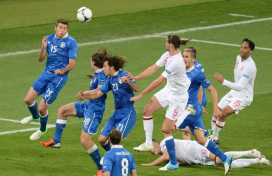 2012年欧洲杯四分之一赛：英格兰VS意大利，意大利惊险晋级