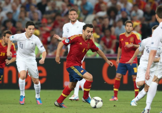 2012年欧洲杯四分之一决赛：西班牙VS法国，传奇之战