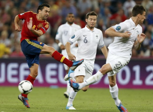 2012年欧洲杯四分之一决赛：西班牙VS法国，传奇之战