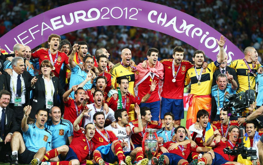 西班牙：连续夺下两届欧洲杯冠军