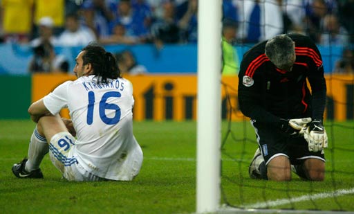 2008年欧洲杯上的尼科波利迪斯：希腊的守护神