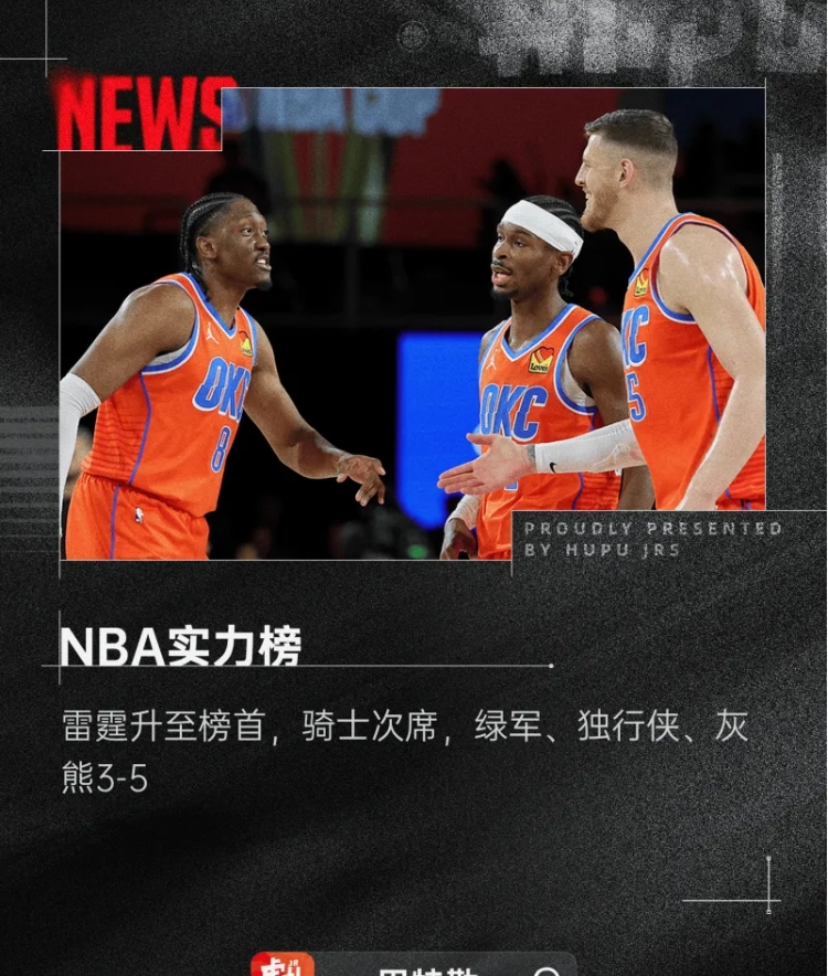 NBA 實(shí)力榜風(fēng)云變幻：新秩序下的格局之爭(zhēng)